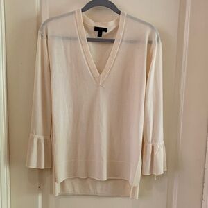 J. Crew Cream Merino Wool Sweater